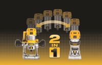 DeWALT D26204K Toupie - 900W - 6 t/m 8 mm - D26204K-QS
