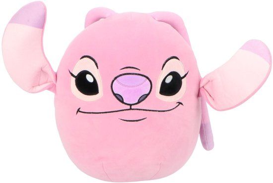 4KidsOnly Mister License Lilo & Stitch Squishy Squishy 32 cm - Knuffel - Zachte stof - Roze - Angel