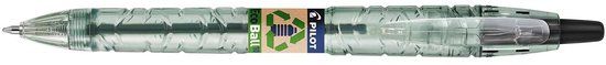 Pilot Ecoball balpen - B2P BeGreen medium - Zwart - 1 stuks