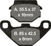 EBC Brakes SFA067HH Jeu de plaquettes de frein