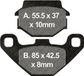 EBC Brakes SFA067HH Jeu de plaquettes de frein