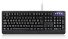 Clavier étanche Clavier lavable - Ip65 - Avec pavé numérique - 12 touches multimédias - Qwertz - Noir