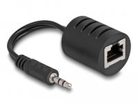 DeLOCK 87858 câble audio RJ-45 3.5mm Noir