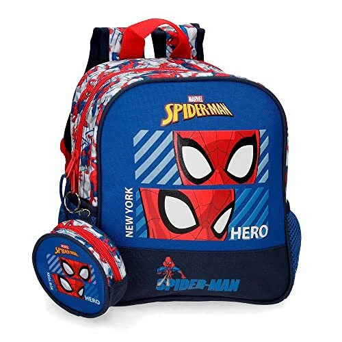Marvel Spiderman Hero rugzak, kinderwagen, blauw, 23 x 25 x 10 cm, polyester, 5,75 l