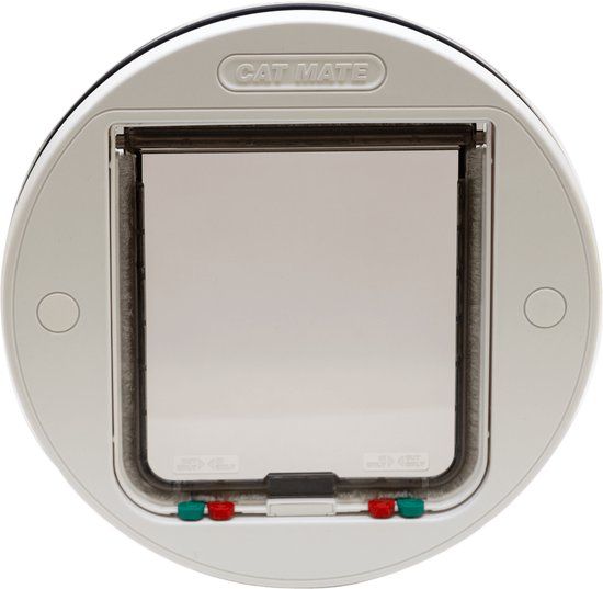 Cat Mate Kattenluik 357W - Kattenluik - Wit - Voor Glazen Deur