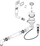 BLANCO Afvoergarnituur 3½" met afvoerbediening