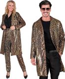 Widmann Milano Party Fashion Luipaard Print Pailletten Jas Wild And Out Bruin L/XL