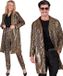 Widmann Milano Party Fashion Luipaard Print Pailletten Jas Wild And Out Bruin L/XL