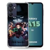 Cokitec Samsung Galaxy A15 4G / 5G Manga Demon Slayer Zwart