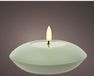 Decoris LED buiten kaars ijzer H6.5cm groen