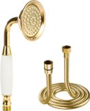 Merkloos Klassieke Hoge Druk Douchekop - Waterbesparend - Goud - 1.5M Slang
