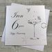 White Cotton Cards Happy Iron' 6 jaar, handgemaakte verjaardagskaart (Coupe glas, Code bd106)