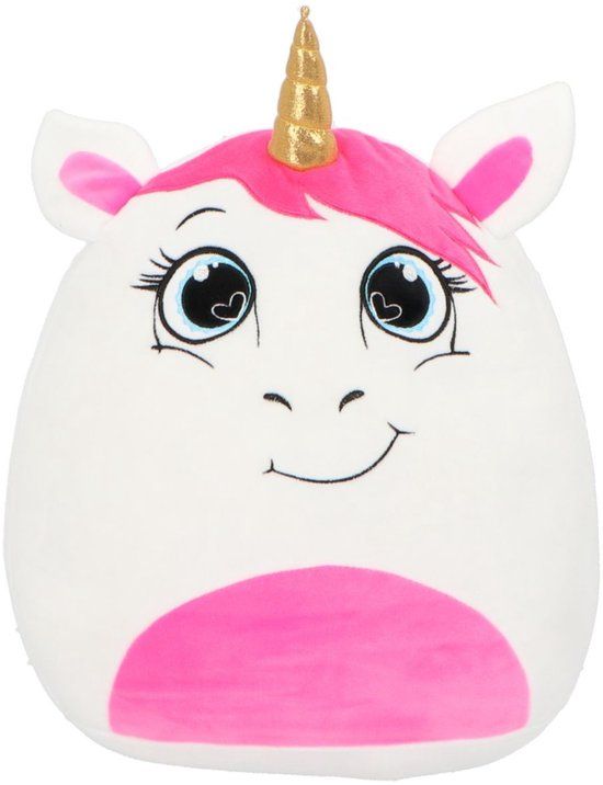 4KidsOnly Mister License Unicorn Squishy 22 cm - Knuffel - Zachte stof - Roze