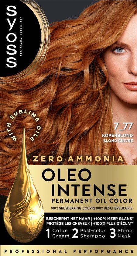 Syoss Oleo Intense 7-77 Koperblond Haarverf