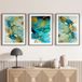 Lot de 3 affiches / posters triptyque - Design moderne - 3 affiches - 40x50 cm (cadres non fournis) - Bordure noire et blanche