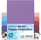 etérea Himmlische Qualität etérea Topper Jersey Hoeslaken 140x200 - 160x200 cm Oekotex Made in Green - 100% katoen - Violett