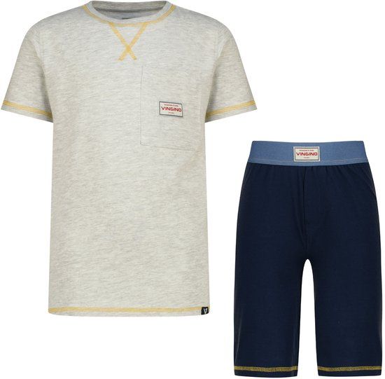 Vingino Wiangle Jongens Pyjamaset - Fearless grey melee