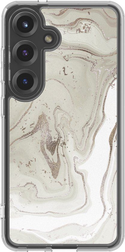 imoshion Hoesje - Geschikt voor Samsung Galaxy S25 - Design hoesje - Sandy Marble