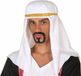 Atosa Carnaval verkleed hoed voor een Arabier/Sjeik - hoofddoek wit - heren