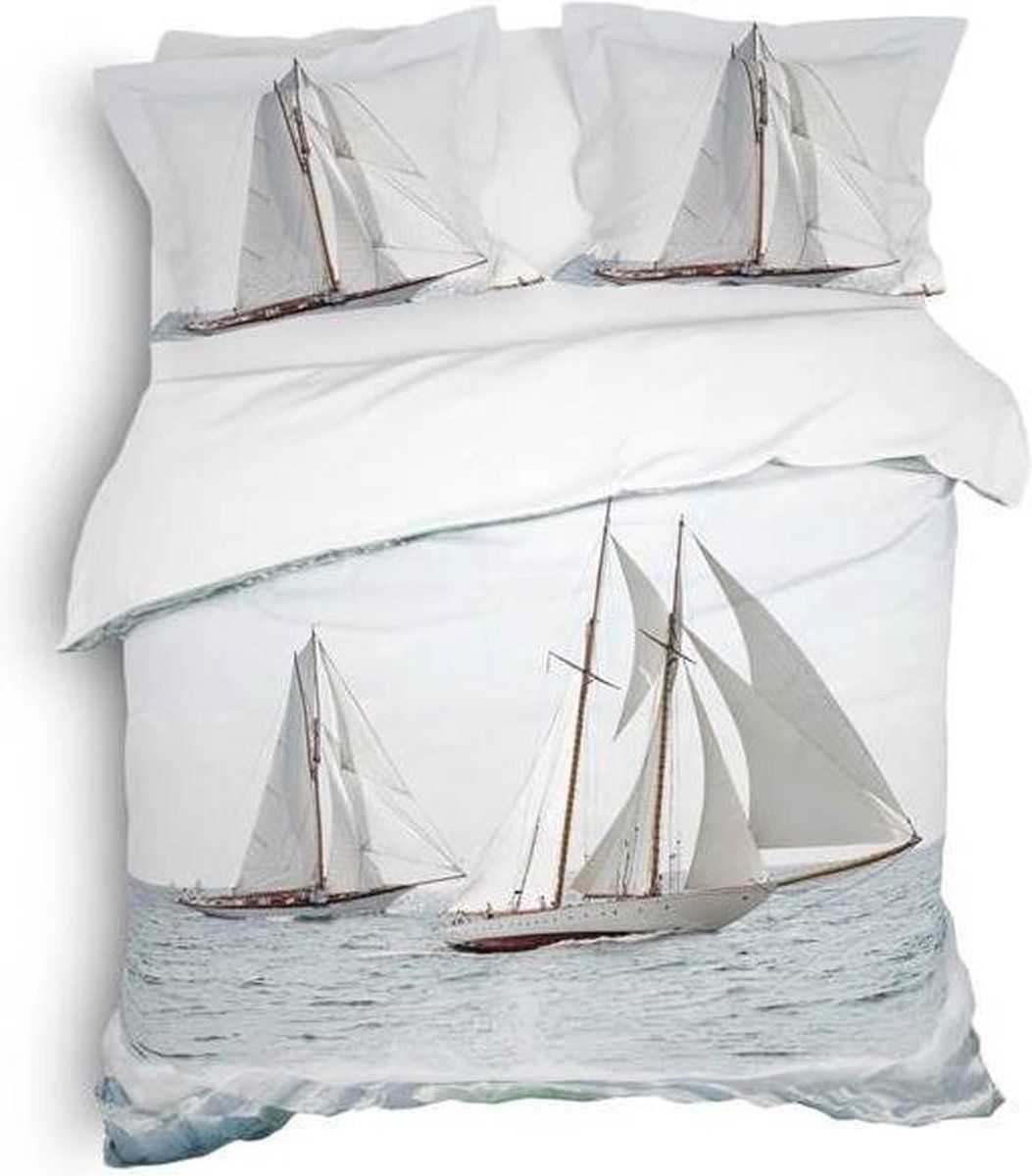 Heckett & Lane Rivas Dekbedovertrek 140x220 cm - Wavy Blue