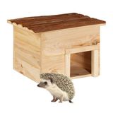 Relaxdays Egelhuis - Hout - Lichtbruin/Bruin - 22,5 x 32 x 27 cm