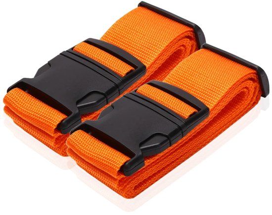 LGT JWLS Lookinggoodtoday Bagageband - 2x Kofferriem Oranje
