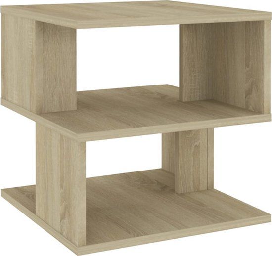 vidaXL Bijzettafel 40x40x40 cm Spaanplaat Sonoma Eikenkleurig