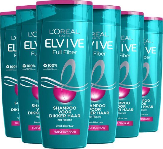 L'Oréal Paris Elvive Full Fiber Shampoo - 6 x 250ml