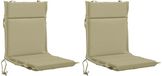 vidaXL - 2-delige - hoogrugkussen - GEMERT - 2 - pcs - 100% - Polyester - Lichtgroen