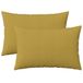 vidaXL Kussensloop HEERLEN Lichtgroen 50 x 80 cm Stof (2 stuks)