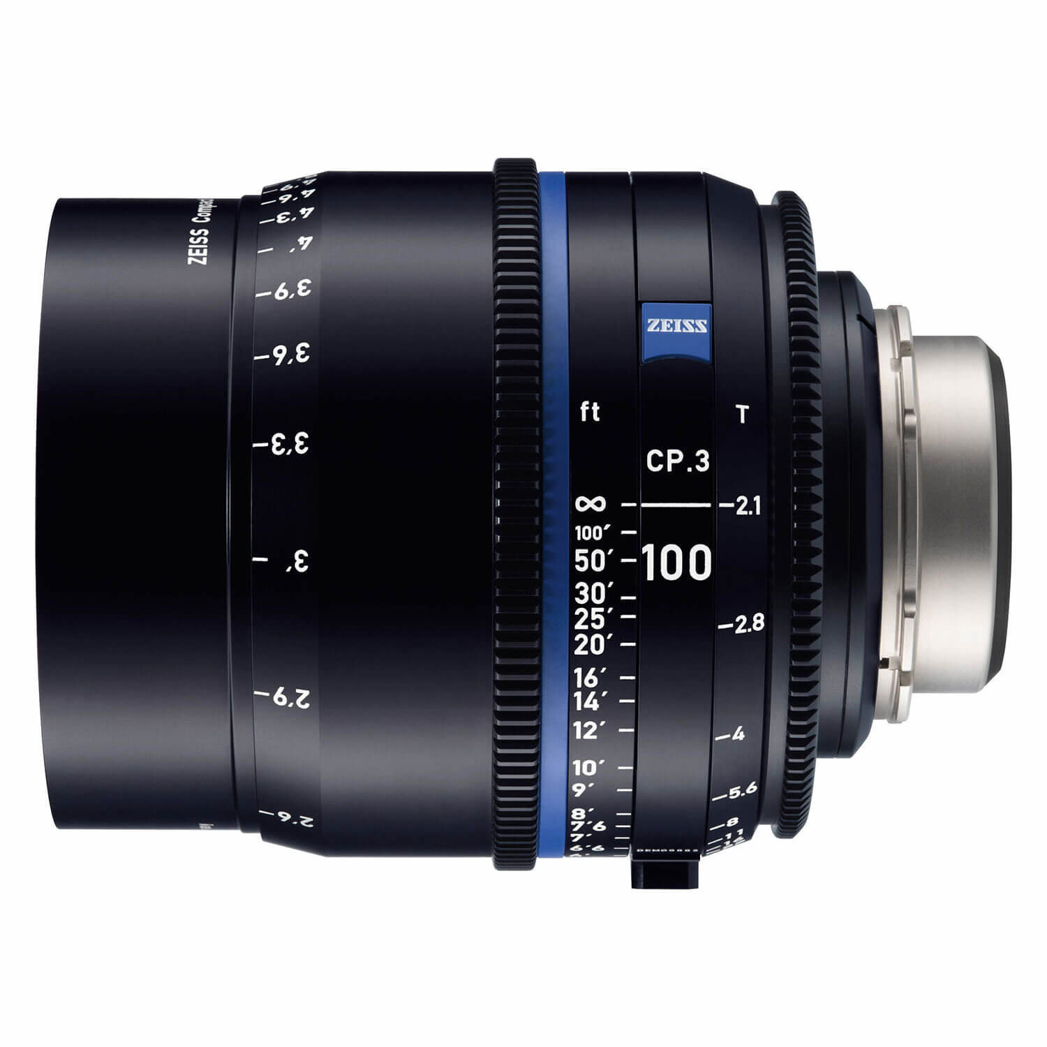 ZEISS Compact Prime CP.3 100mm T2.1 PL-vatting