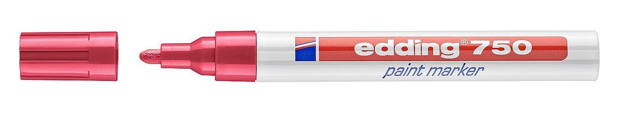 Edding 750 Paint Marker - Red - 10 Pack
