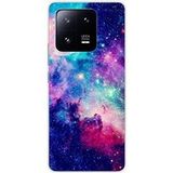 Xiaomi Siliconen hoesje - Compatibel met Xiaomi 13 Pro - ontwerp galaxie bleue
