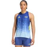 adidas BMW Berlin Hardloopshirt Dames - blauw, geel, Maat L