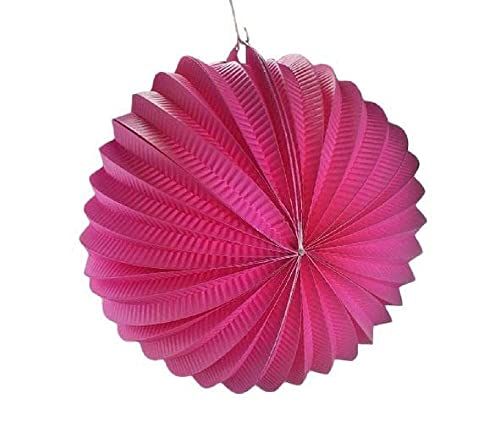 AUCUNE Lampion Avenc Porte Bougie Rose 25 cm