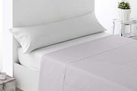 Miracle Home Bovenlaken, anti-peeling, zacht en comfortabel, 50% polyester katoen. 270X160. Bed 90. Rauw