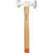KS Tools 700.1491 marteau de carrosserie en aluminium avec tête bombée, rond/carré