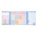 Campus Weekplanner met zelfklevende notities, weekplanner met schrijfoppervlak, bureauplanner in pasteltinten en natuur, inclusief 1 planning en 8 soorten notities (bloemen)