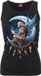 Spiral Moon Fairy Top sans manches Noir