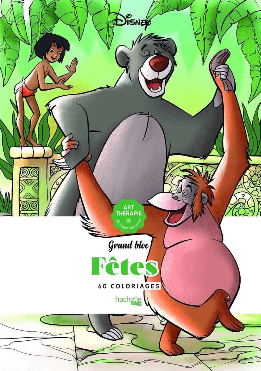 Hachette Pratique Grand bloc Fêtes - Disney Coloring book