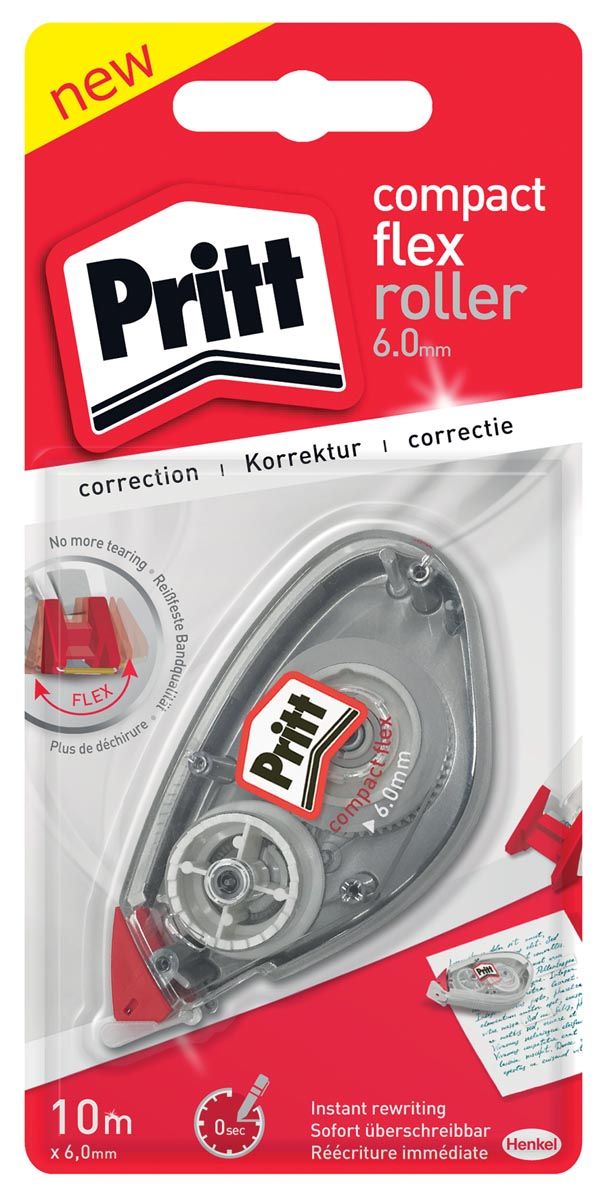 Pritt correctieroller Compact Flex 6 mm x 10 m op blister