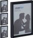 Relaxdays 4x cadre photo 10x15 cm noir plastique/verre