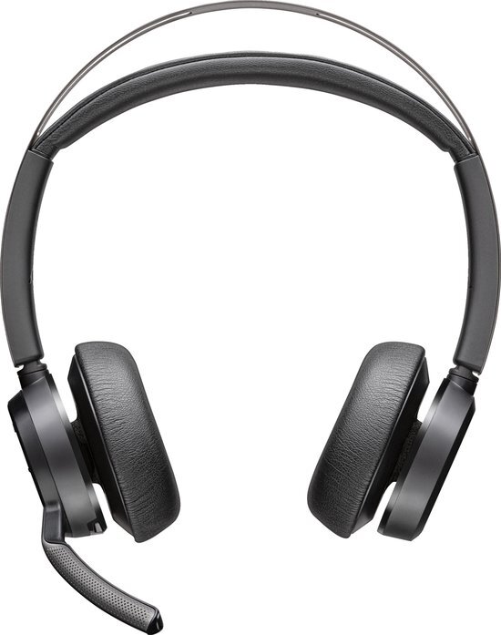 HP Poly Voyager Focus 2 On Ear headset Computer Bluetooth Stereo Zwart Noise Cancelling Headset