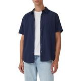 s.Oliver Hemd Lange Mouw Katoen Klassieke Kraag Effen Blauw Regular Fit Heren S