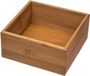 5five Bestekbak/keuken organizer - 1 vaks - Tidy Smart serie - bamboe - 15 x 15 x 7 cm