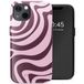 Selencia Vivid Tough Backcover met MagSafe voor de iPhone 13 - Wavy Swirl Pink Plum
