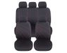 Auto Lupex Auto Accessori Universele autostoelhoezen voor auto | polyesterweefsel | set voor- en achterbankhoezen | ritssluiting | aanpasbare stoelbekleding (model G, rood)