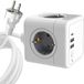 Microconnect MC-CUBE015USBC Powercube stekkerdoos Wit Kunststof 1.5 m 4 AC-uitgangen