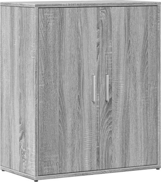 vidaXL Dressoir 60x31x70 cm bewerkt hout grijs sonoma