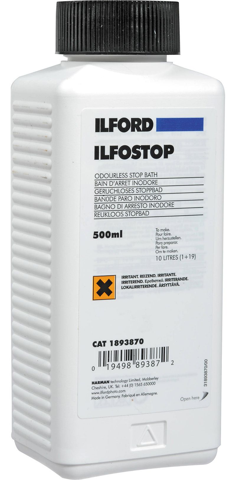 Ilford Ilfostop 0.5 liter stopbad - 1893870